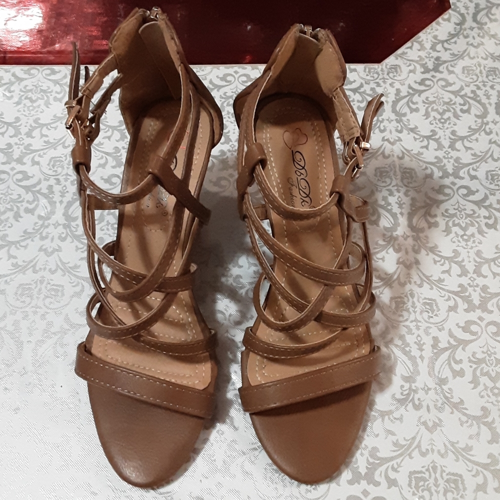 Brown Wedge Sandals